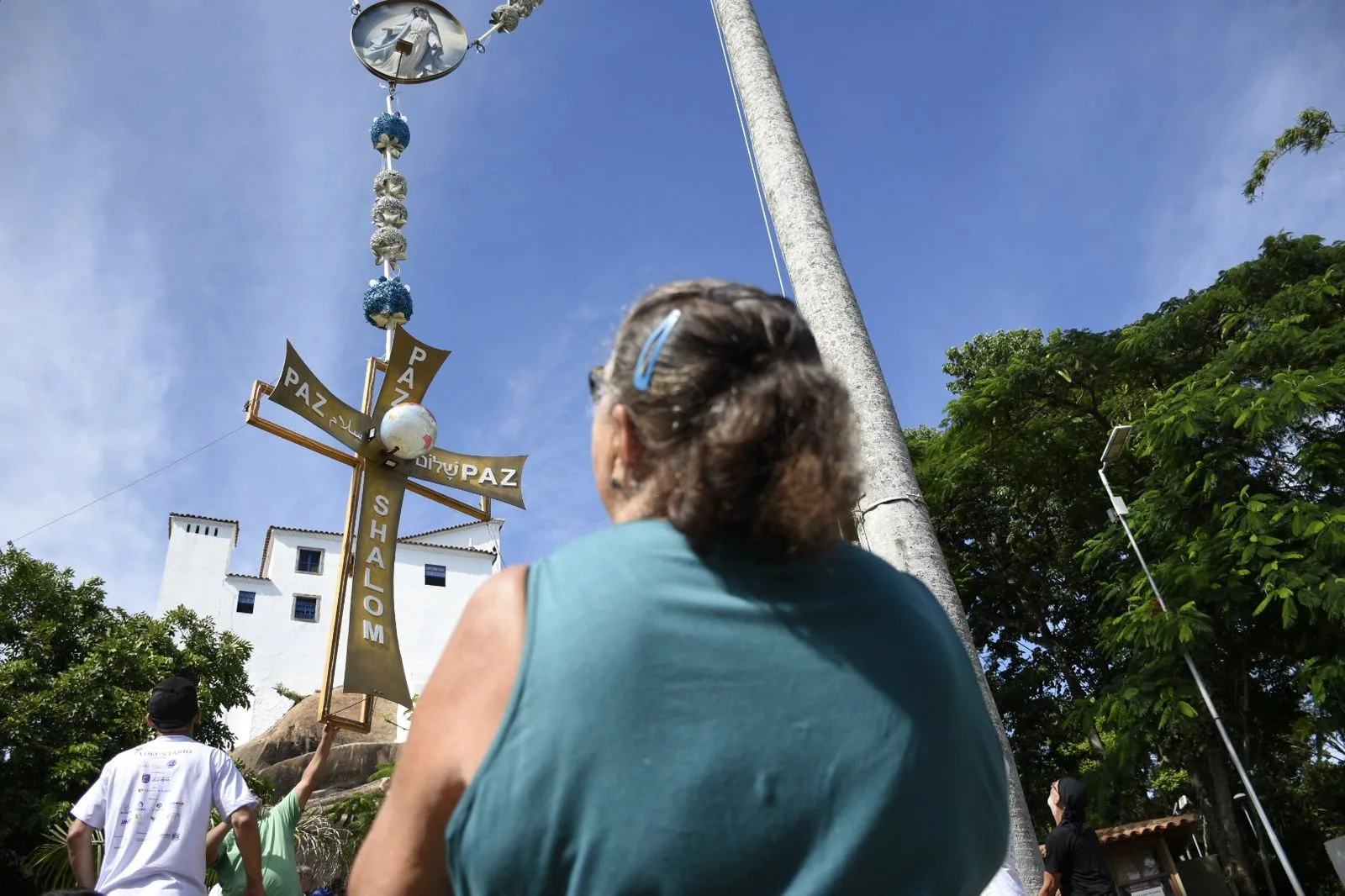 FOTOS | Festa da Penha 2024: Terço Gigante do Convento é instalado