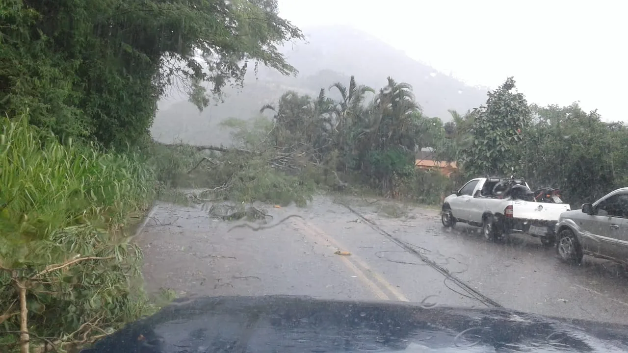 Forte chuva causa estragos em Marechal Floriano, Venda Nova e Castelo