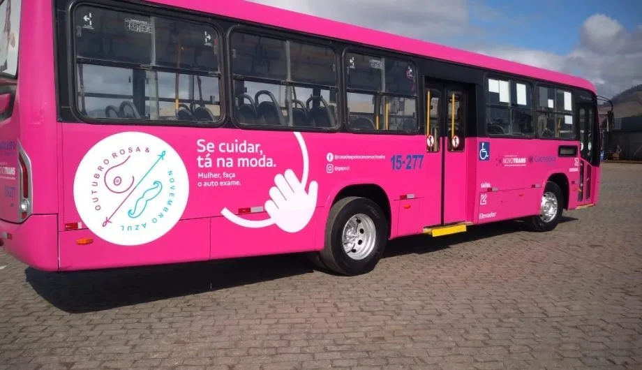 Transporte coletivo de Cachoeiro adere campanha Outubro Rosa