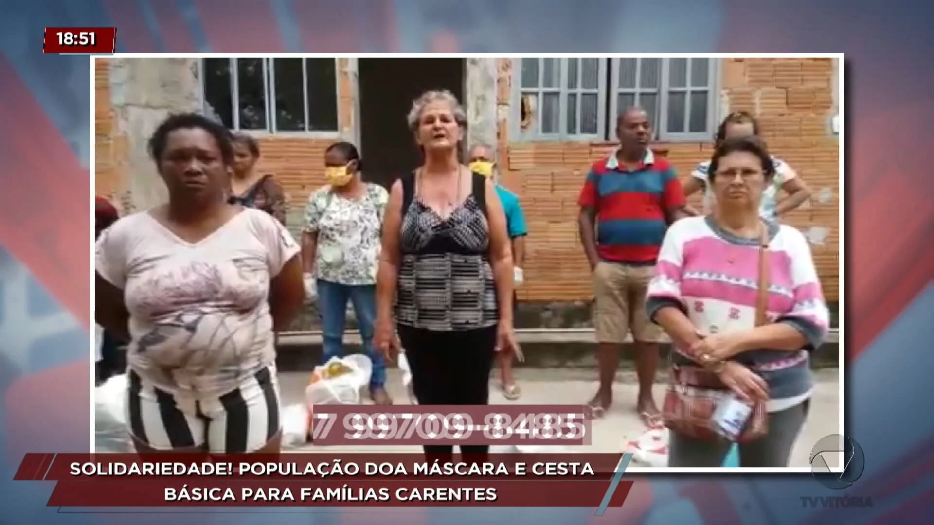 População se une para doar máscara e cesta básica  para as famílias carentes