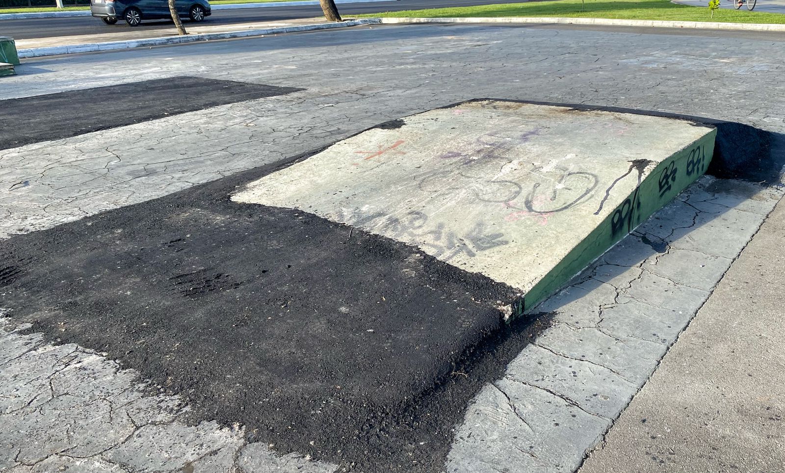 Pista de skate na orla de Camburi é isolada e vai passar por reformas