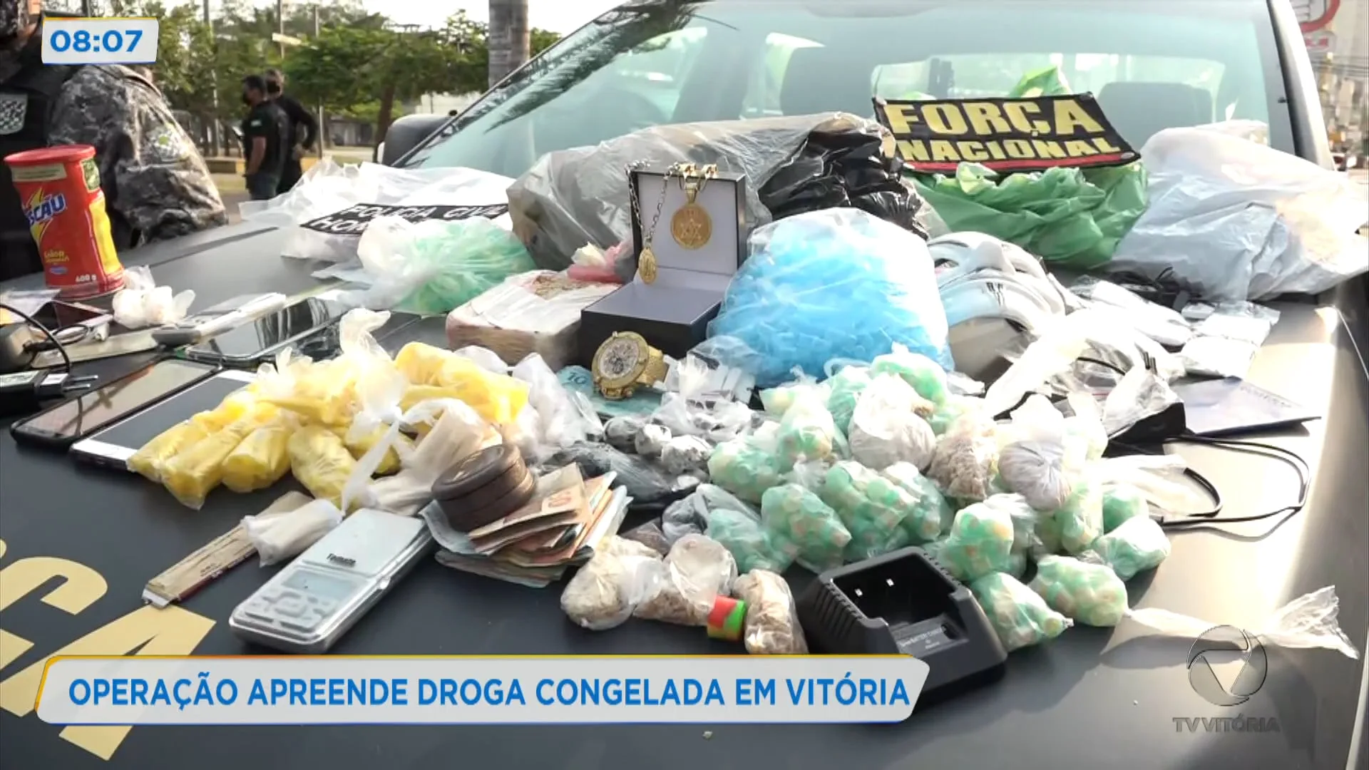 Operação apreende droga congelada em Vitória