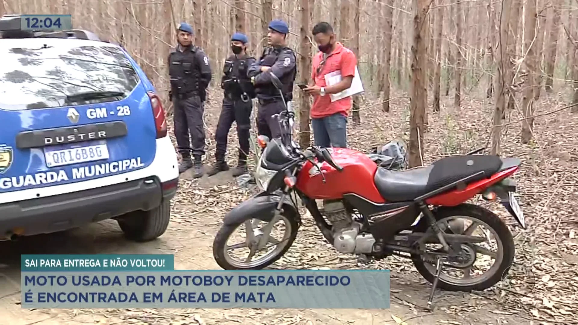 Moto de motoboy desaparecido é localizada