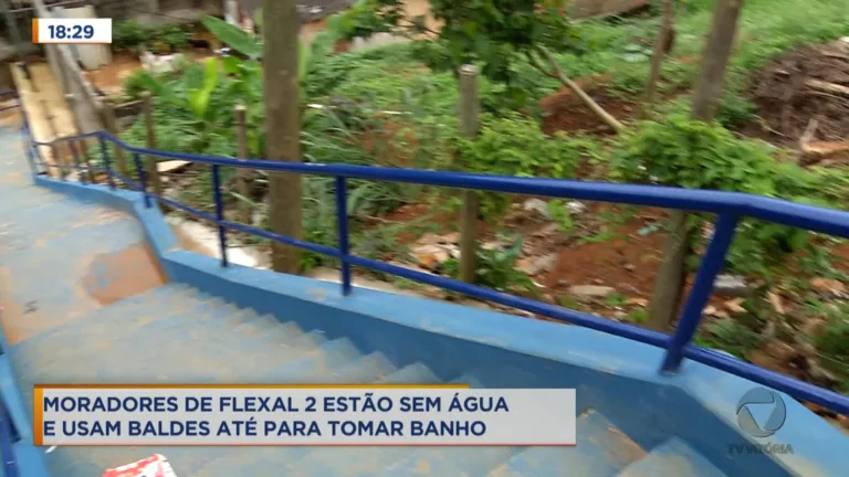 Moradores de bairro de Cariacica reclamam de falta d'água frequente