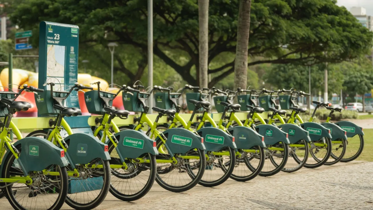 Bikes compartilhadas de graça em Vitória e Vila Velha neste domingo