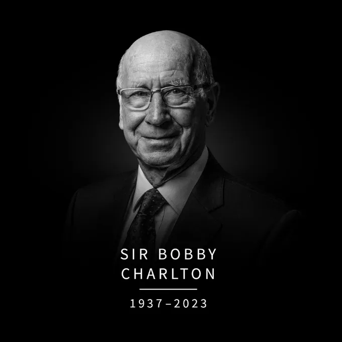 Morre Sir Bobby Charlton, campeão do mundo com a Inglaterra em 1966