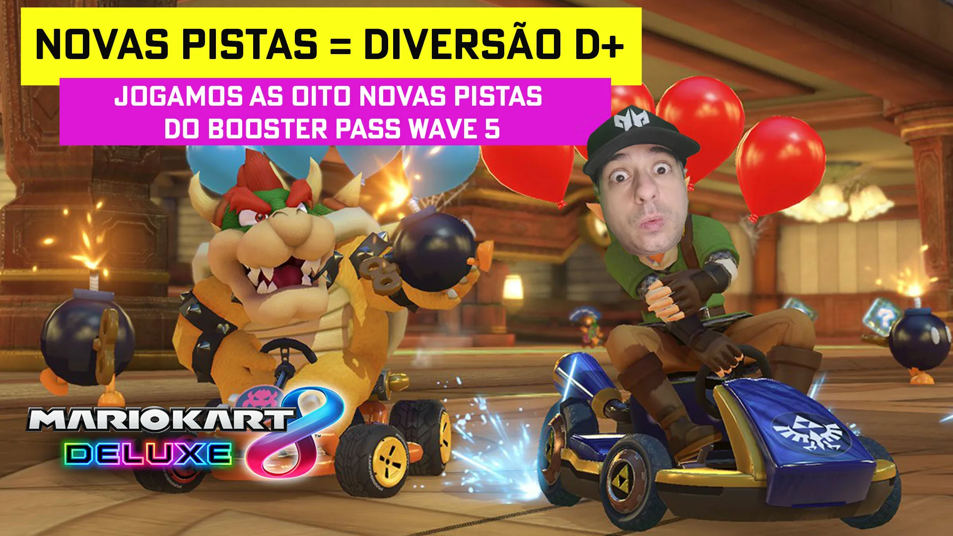 Testamos as novas pistas de Mario Kart 8 Deluxe no Nintendo Switch