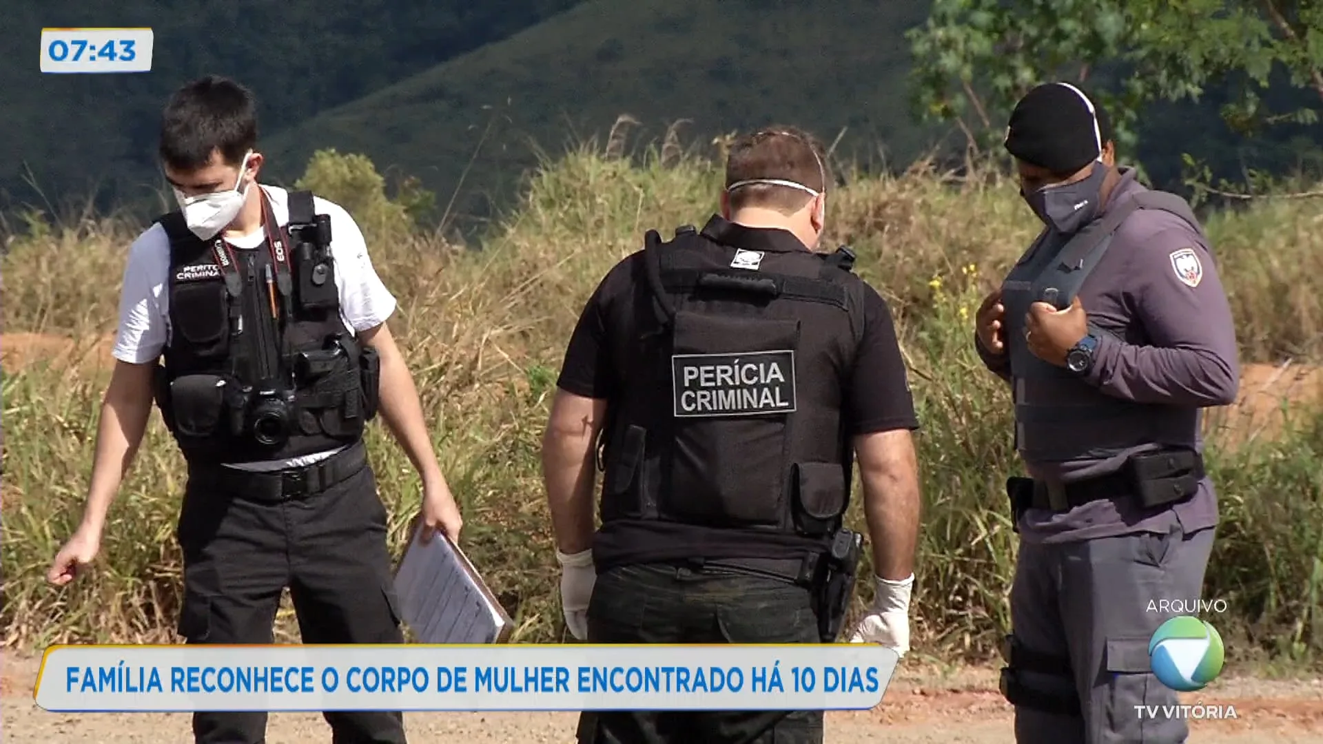 Família reconhece o corpo de mulher encontrado há 10 dias