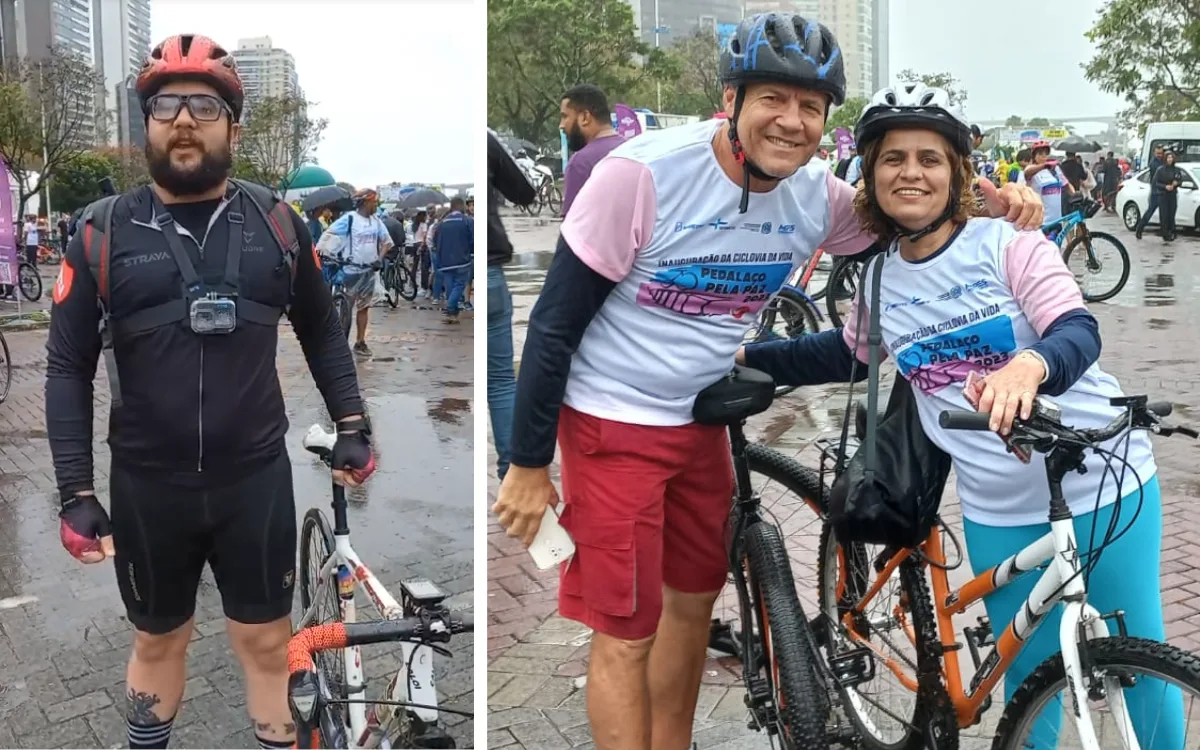 Ciclistas comemoram início da ciclovia na Terceira Ponte: "Momento histórico"