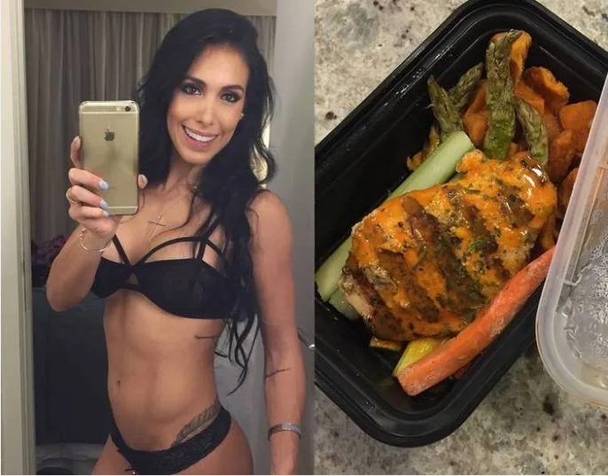 "Vou comer 'superalimentos' diz Bella Falconi sobre a sua nova dieta no período de gravidez