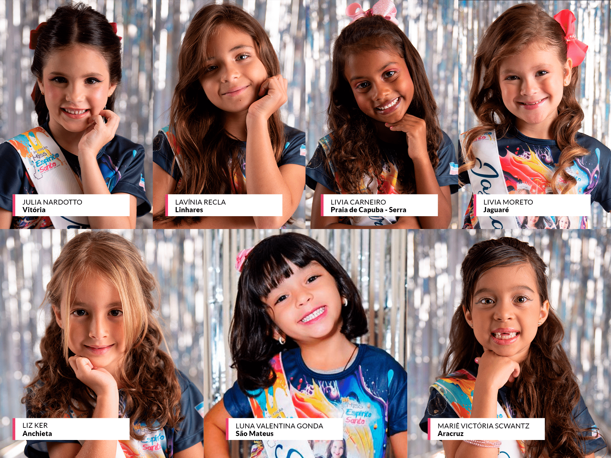 Veja fotos das candidatas ao Miss ES Mini, Mirim, Juvenil e Teen 2024 (Foto: Bhia Correia)