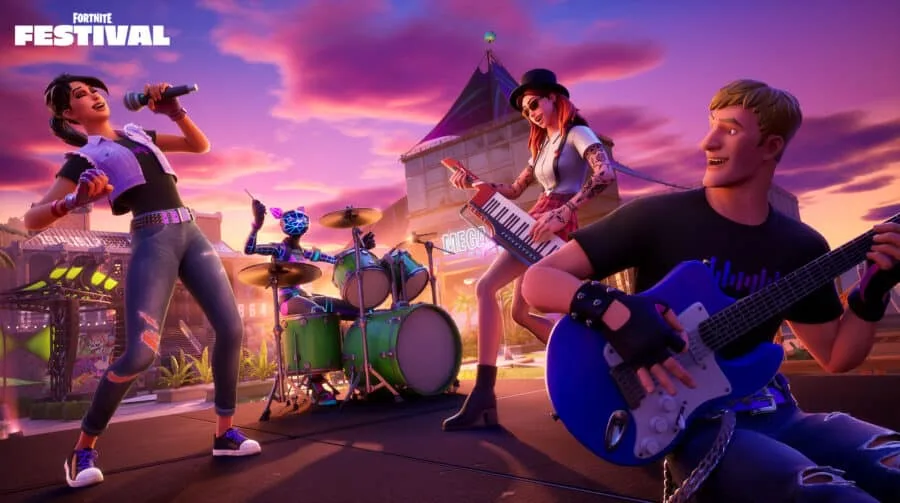 Festival Fortnite é prioridade no suporte a instrumentos de Rock Band