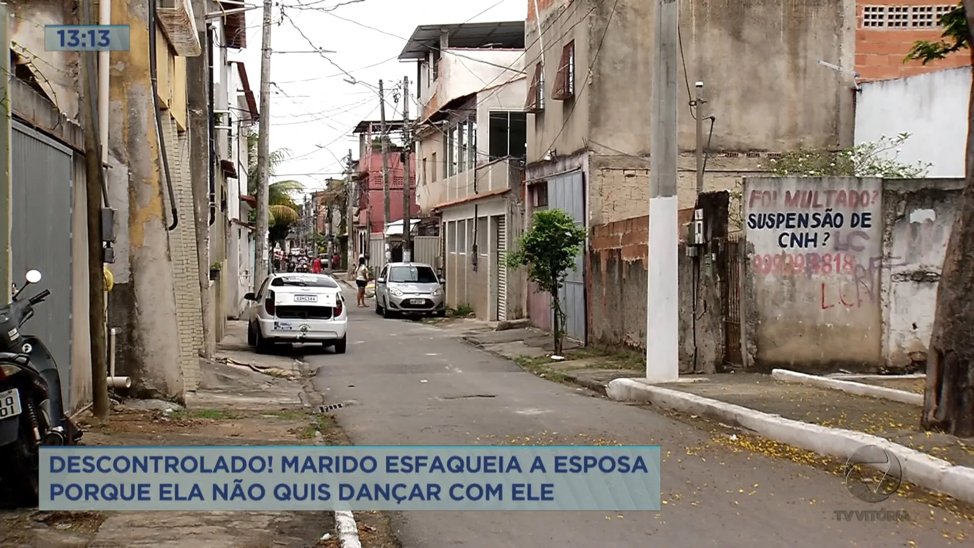 Um pedreiro esfaqueou a mulher, em Vitória