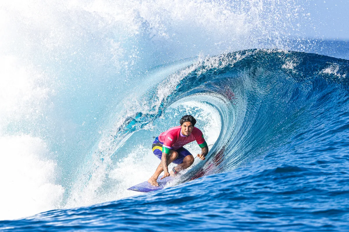 2024.07.27 – Jogos Olímpicos Paris 2024 – Tahiti – Surf – Na foto o atleta, Gabriel Medina – Foto: William Lucas/COB