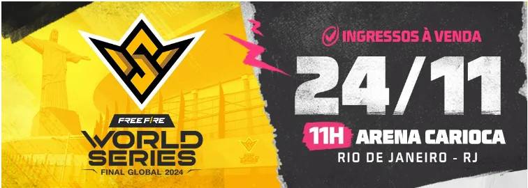 Venda de ingressos para o Free Fire World Series no Brasil começou