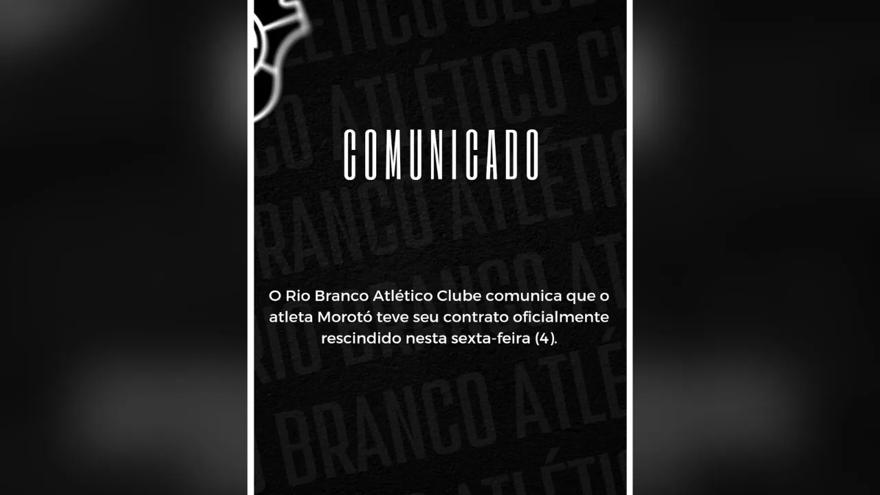 Rio Branco encerra contrato com jogador que fez postagem homofóbica contra Marta