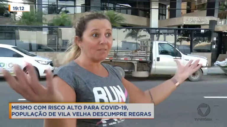 Mesmo com risco alto de contaminação, morador de Vila Velha descumpre regras