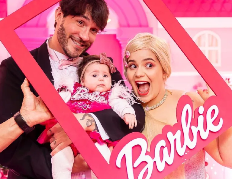 Fofura! Viih Tube e Eliezer se transformam em Barbie e Ken no mesversário da filha