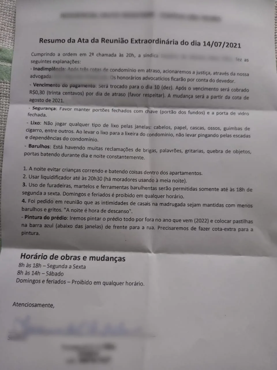 Condomínio pede que casais façam sexo com menos barulho e gritos em Cariacica