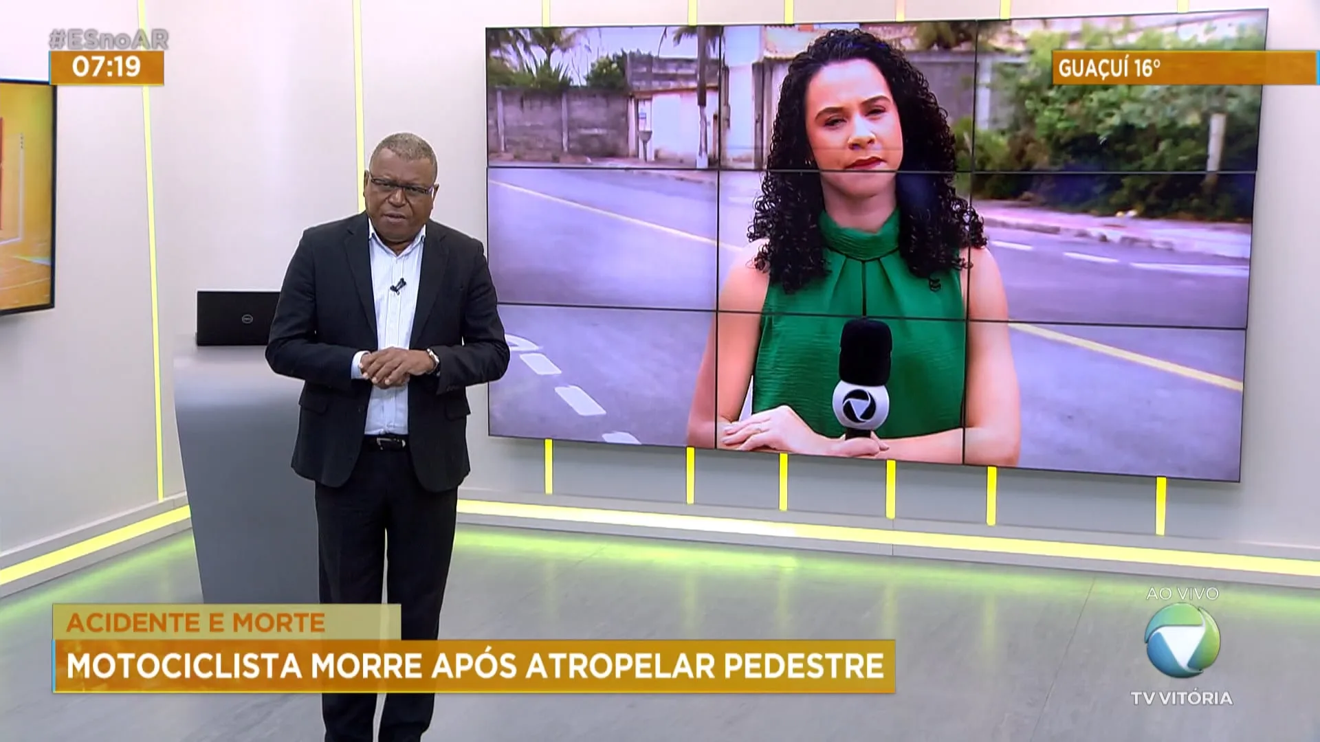 Motociclista morre após atropelar pedestre