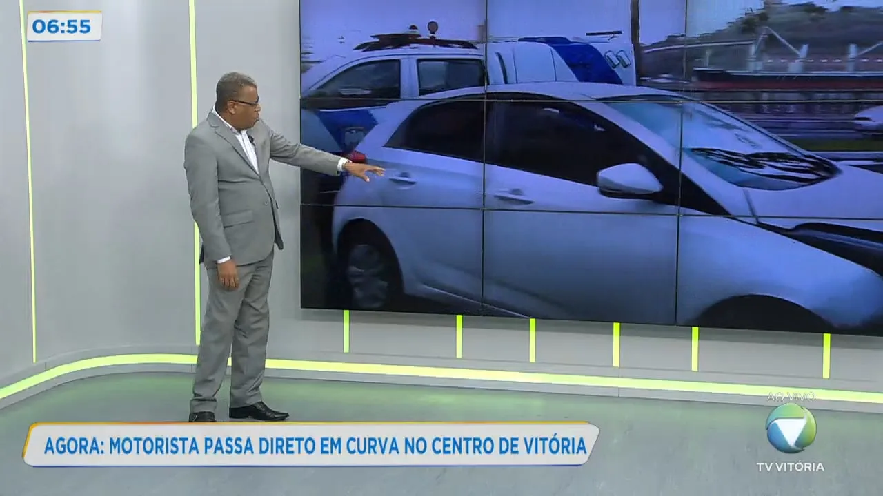 Motorista perde controle e colide com muro