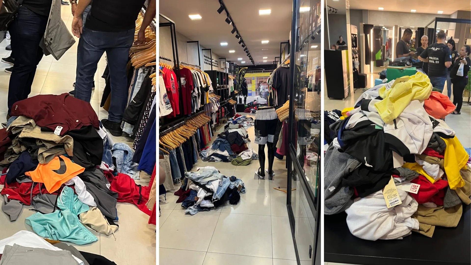 Marcas denunciam loja que vendia roupas e acessórios falsificados no ES