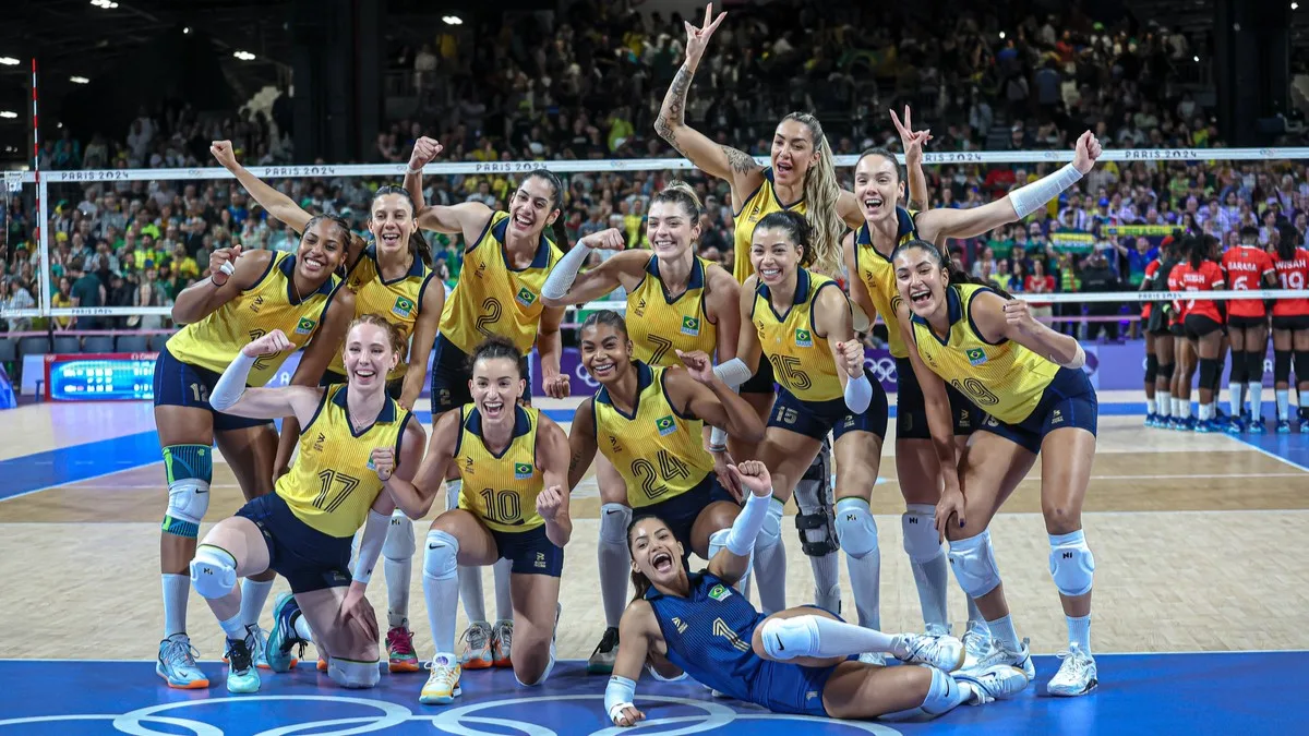 2024.07.29 – Jogos Olímpicos Paris 2024 – Vôlei feminino – Brasil estreia contra o Quênia. – Foto: Wander Roberto/COB