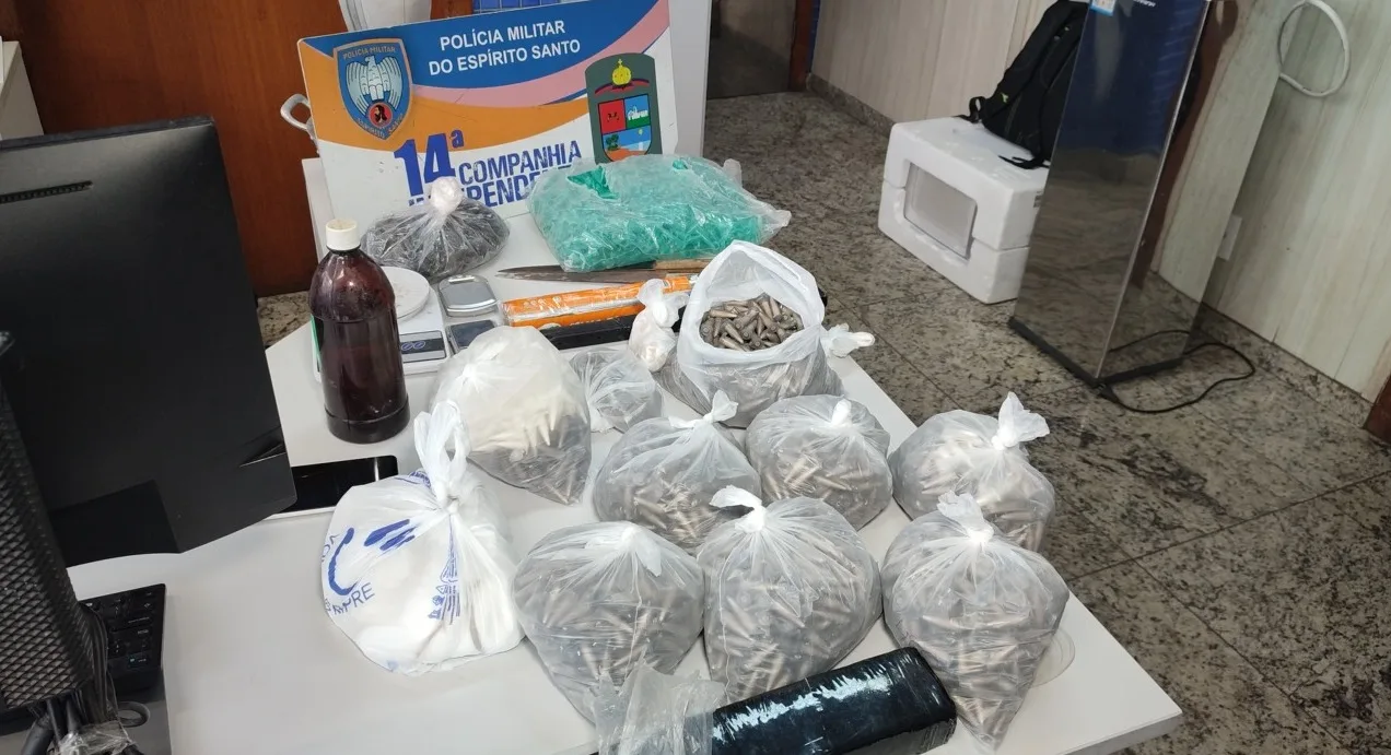 Até granada é encontrada em laboratório de drogas na Serra