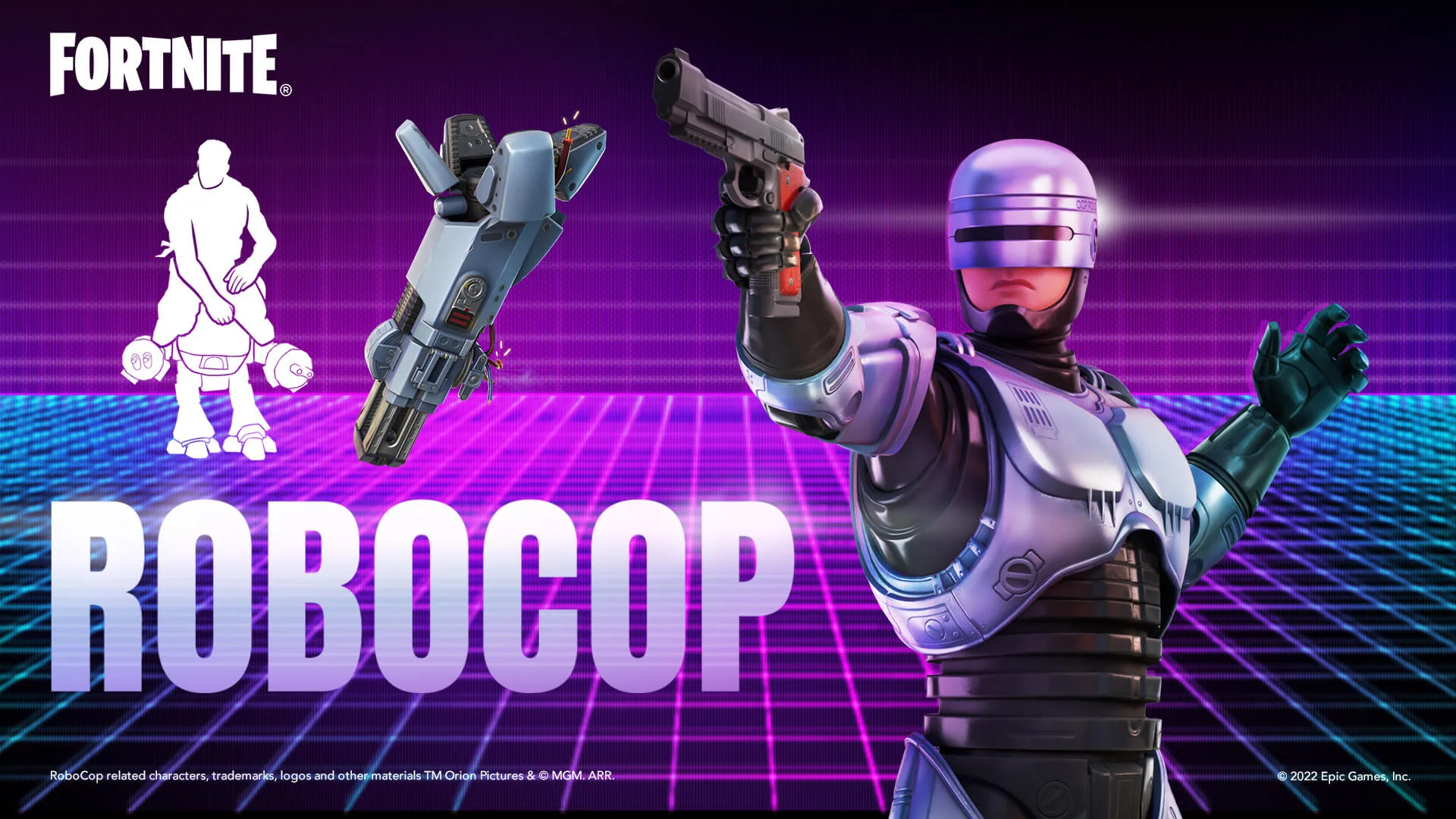 RoboCop chega a ilha de Fortnite para fazer cumprir 'a lei'