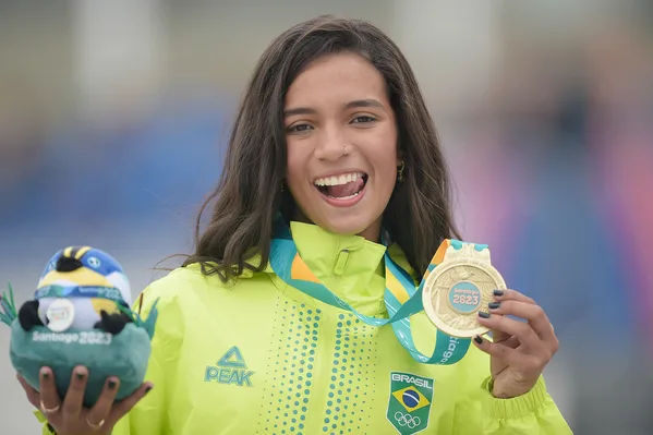 21.10.2023 – Jogos Pan-americanos Santiago 2023 – Skate Street – Rayssa Leal – Foto: Alexandre Loureiro/COB @alexandreloureiroimagens