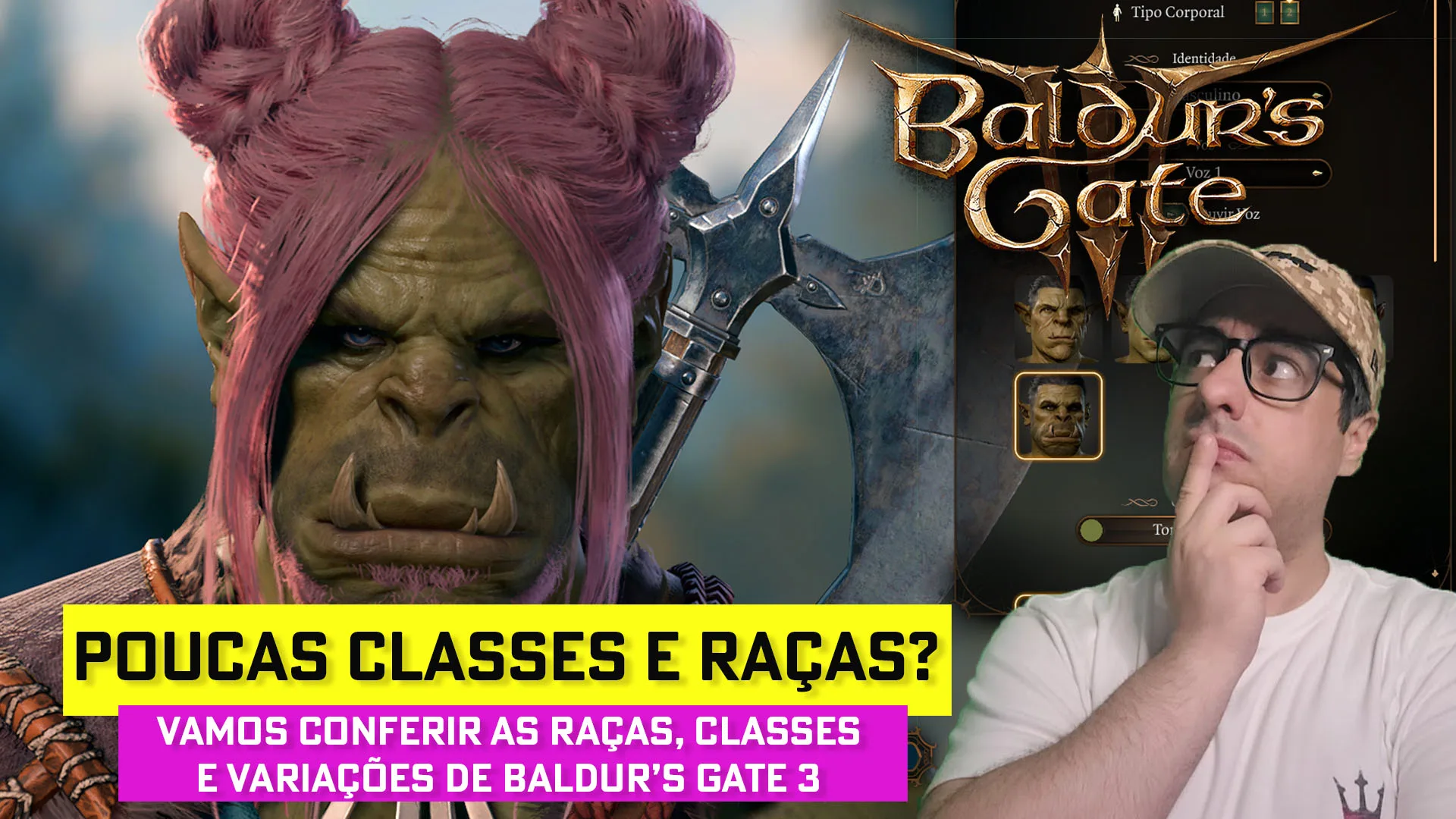 Vídeo: Conheça as Raças e Classes de Baldur's Gate 3