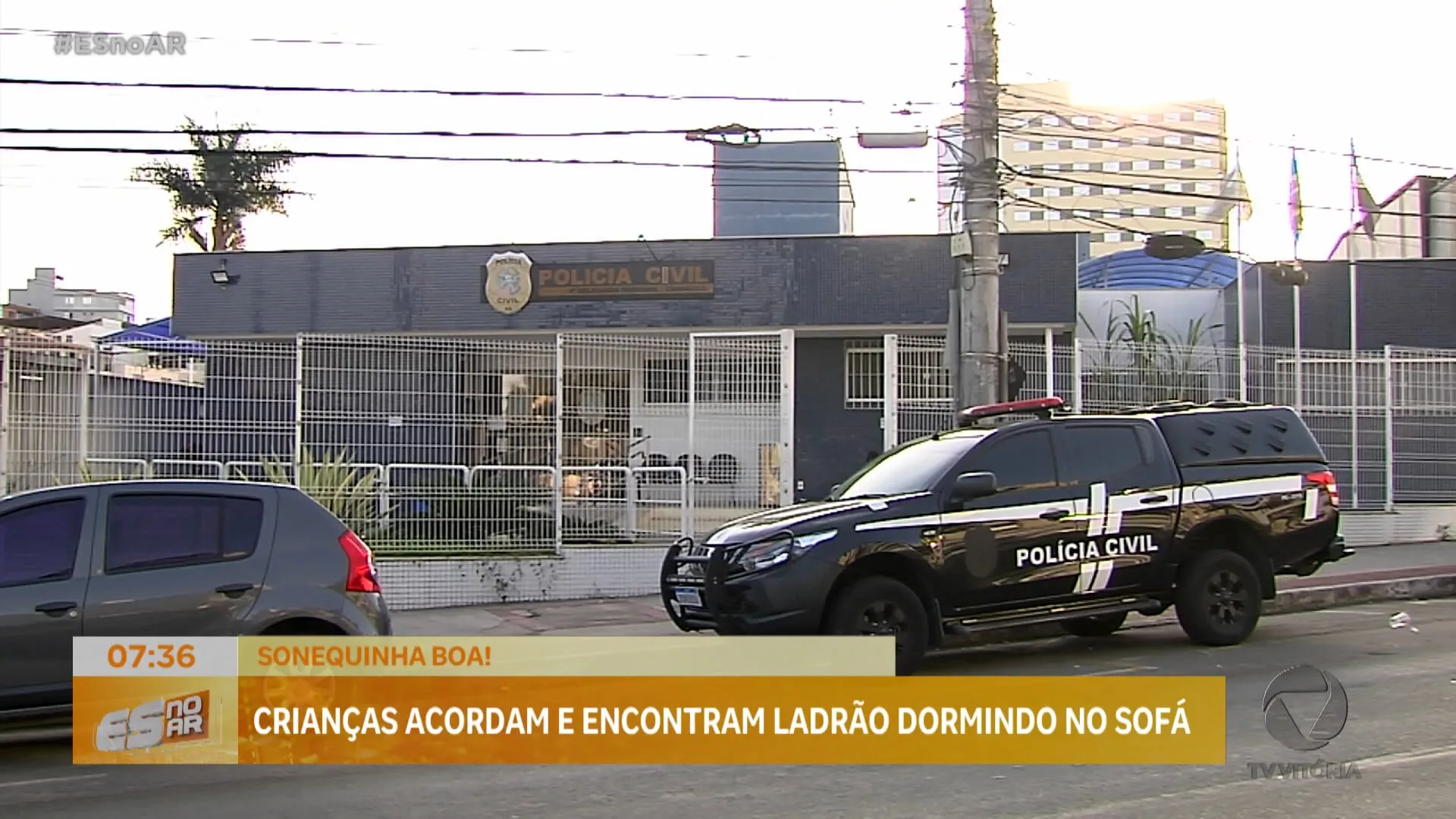 Ladrão invade casa e dorme no sofá