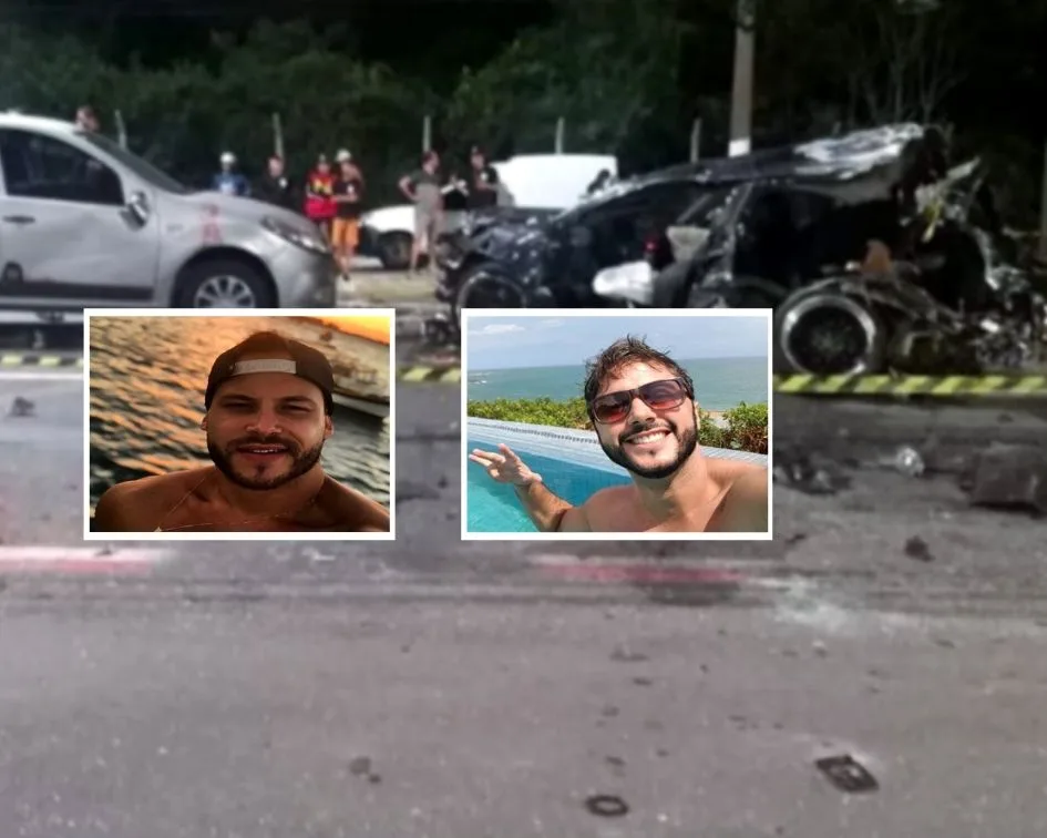 Vítimas fatais de acidente em Jardim Camburi são identificadas; carro ficou completamente destruído