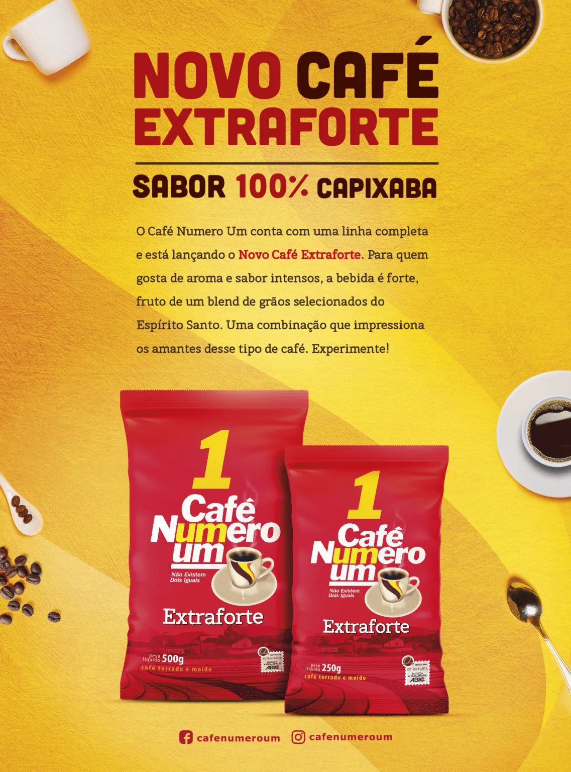 Aquatro assina campanha do novo Café Numero Um Extraforte