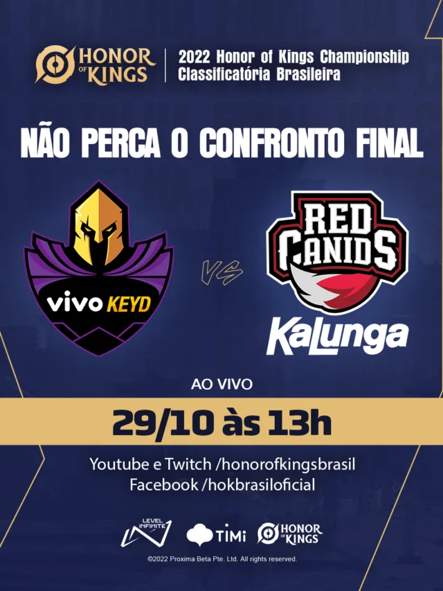 Honor of Kings Championship Brazil: conheça os times das finais