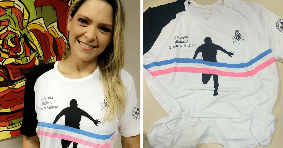 Em primeira mão: a camisa da Corrida Maçônica Cidade de Vitória. Entrega de Kits começa nesta 6ª feira