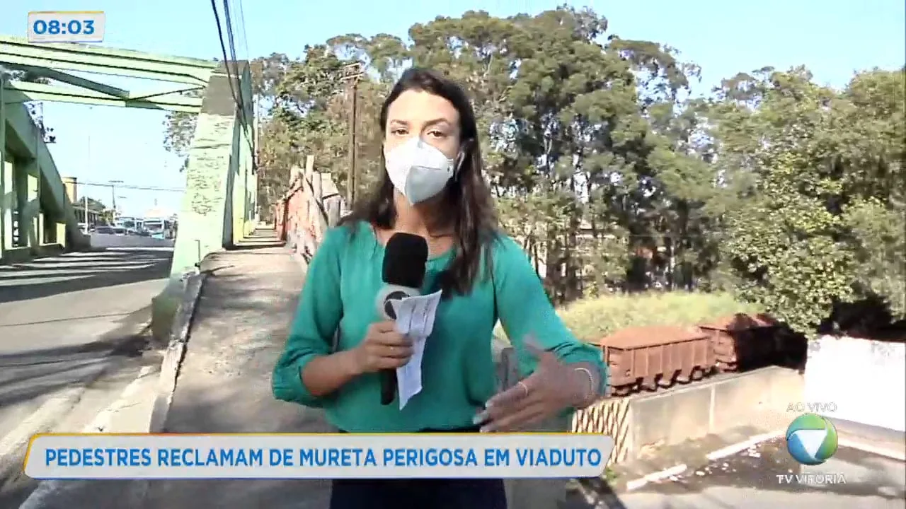 Viaduto em Vila Velha com estrutura precária