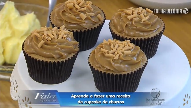 Receita de cupcake de churros