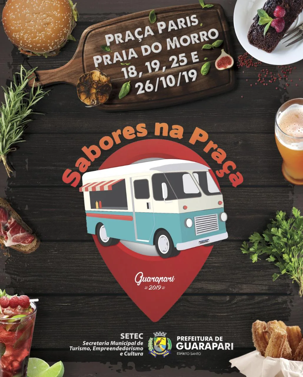 Praça da Avenida Paris será a primeira a receber evento itinerante de food trucks em Guarapari