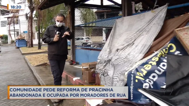 Comunidade  pede reforma urgente de praça na Serra