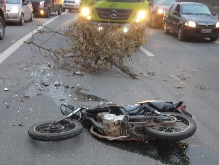 Motociclista morre após bater de frente com carreta em Ibiraçu