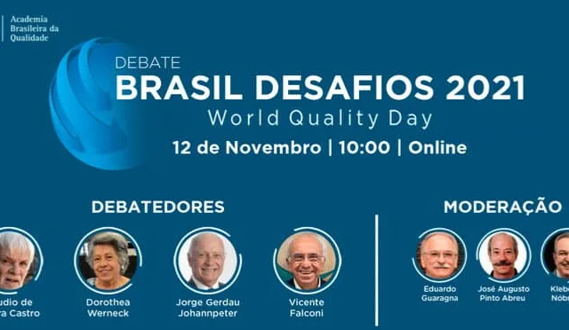 Brasil Desafios 2021 - ABQ comemora o Mês Mundial da Qualidade Brasil Desafios 2021 - ABQ comemora o Mês Mundial da Qualidade