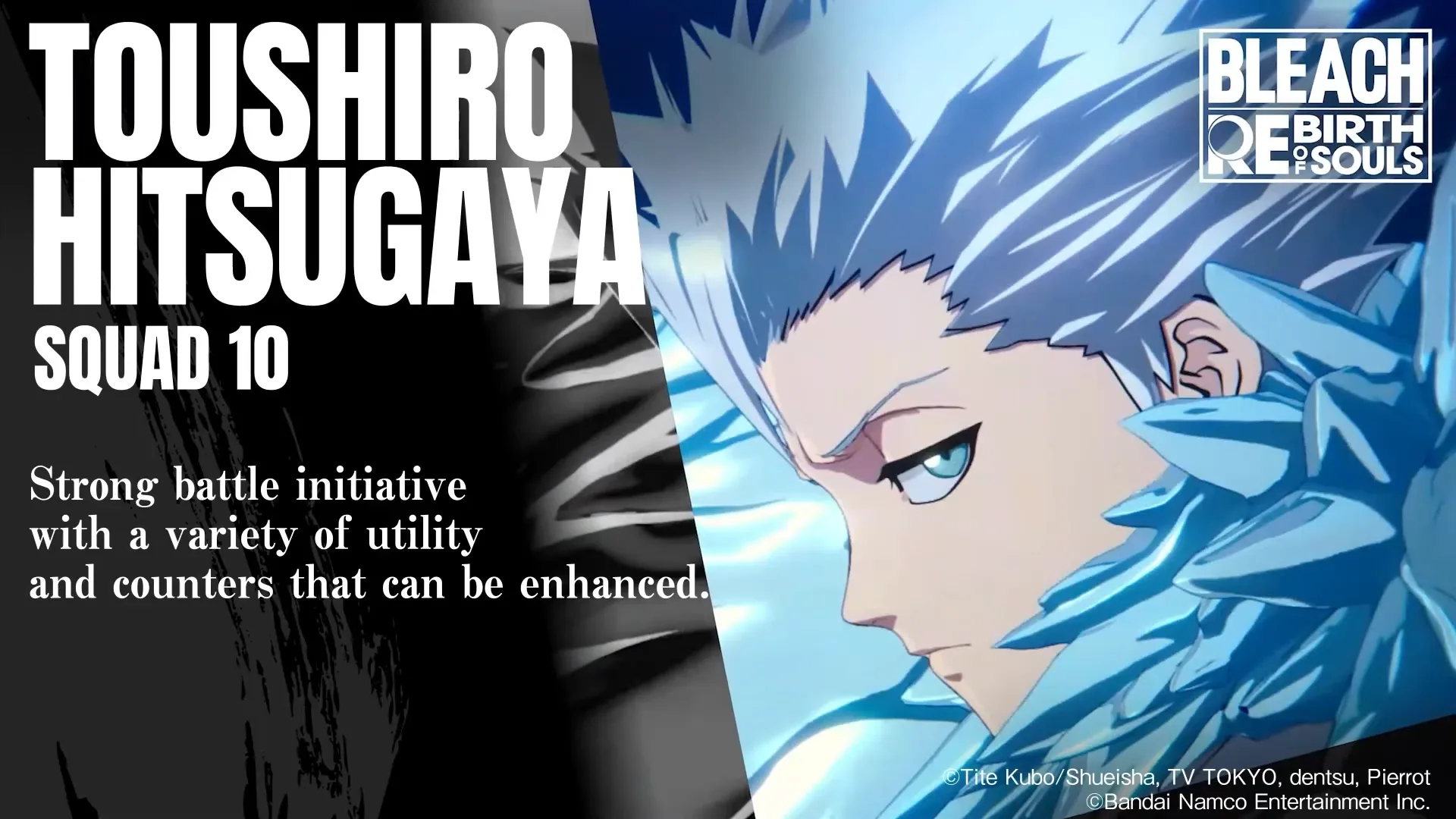 Toushiro Hitsugaya é destaque em novo trailer de Bleach: Rebirth of Souls