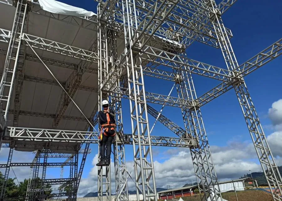 Vistoria do Crea-ES no Festival de Alegre