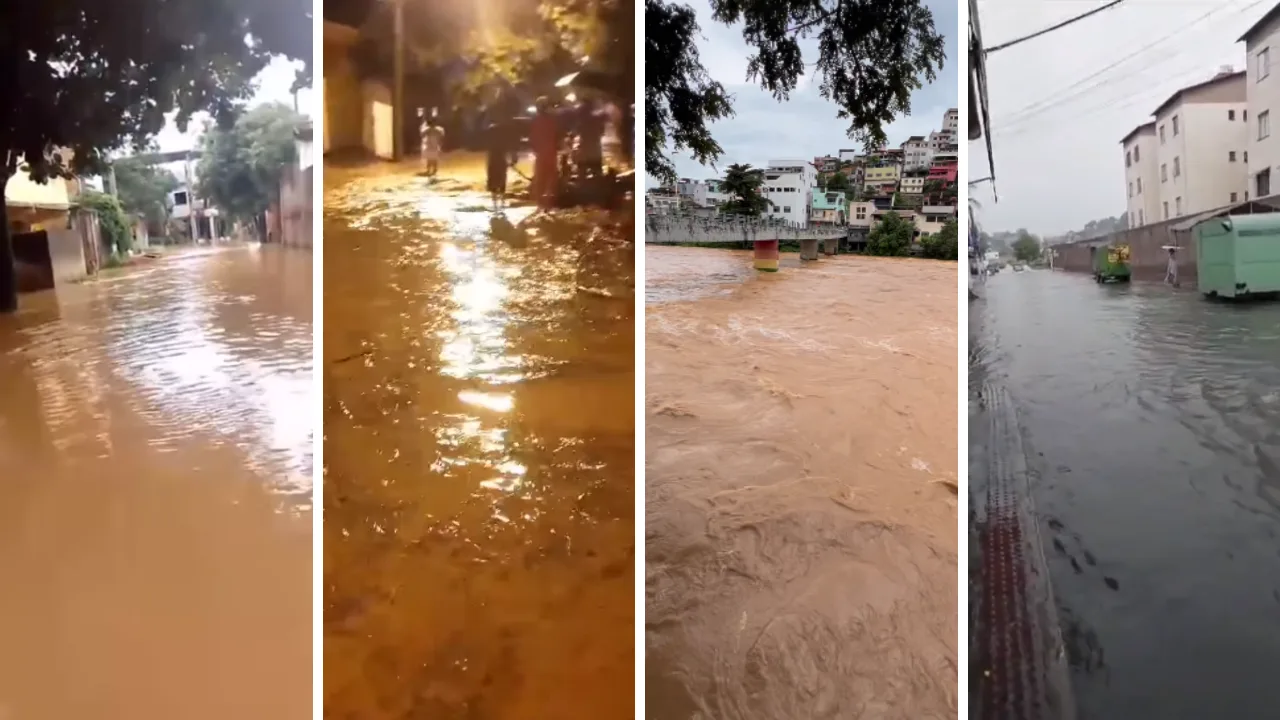 Defesa Civil emite alerta de alagamento e deslizamento de terra para 16 cidades no ES