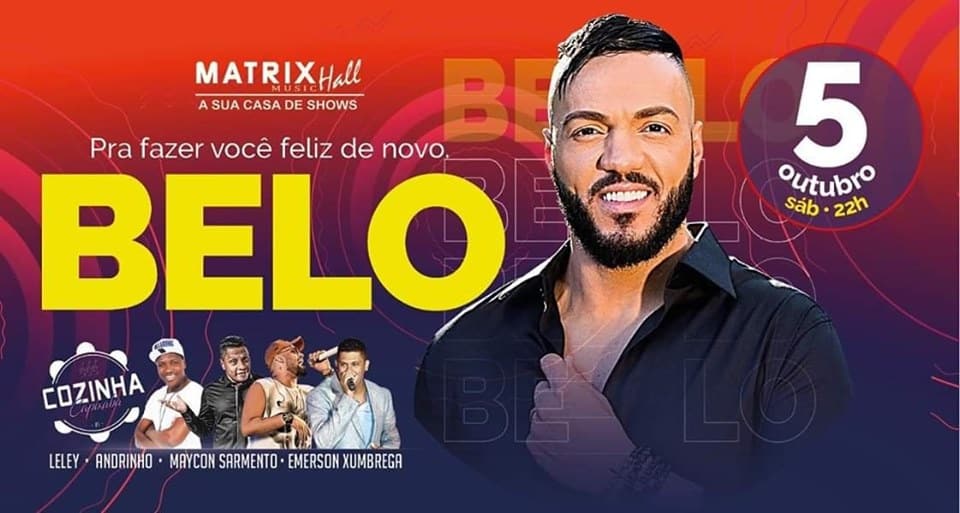 É sábado! Belo está de volta a Matrix Music Hall