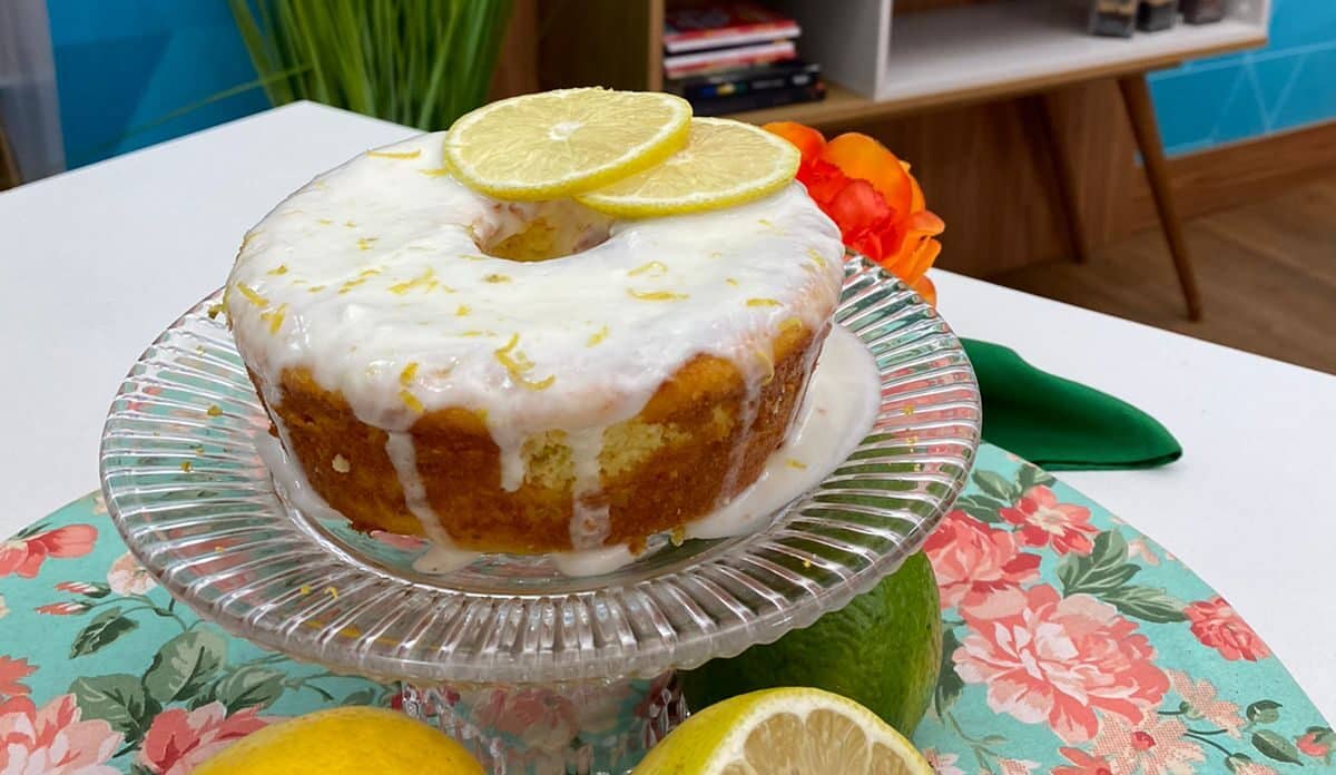 Foco na dieta: Aprenda a fazer bolo de limão zero açúcar