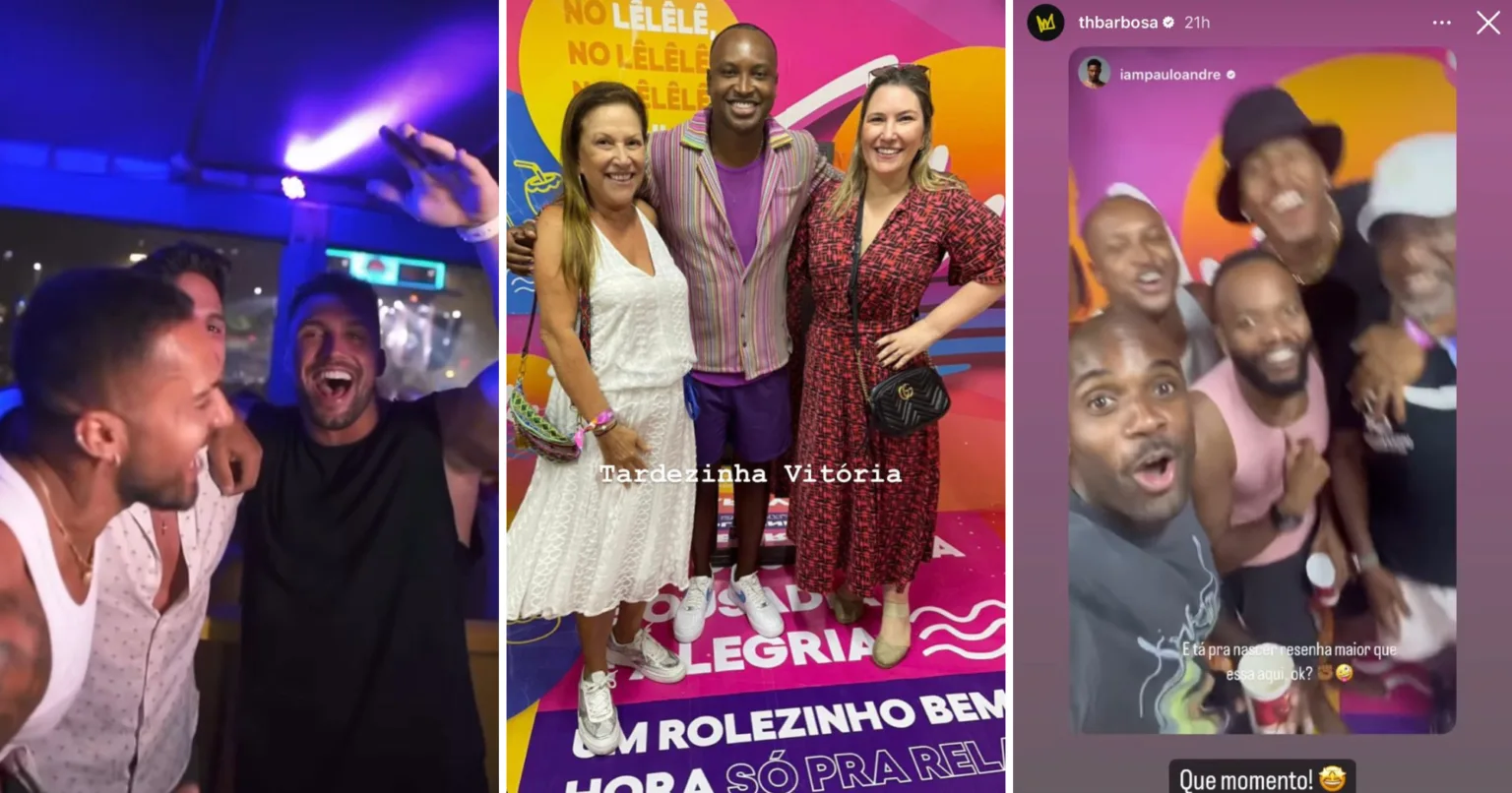 Thiaguinho reúne famosos e tira fotos com vips em show no ES Thiaguinho reúne famosos e tira fotos com vips em show no ES