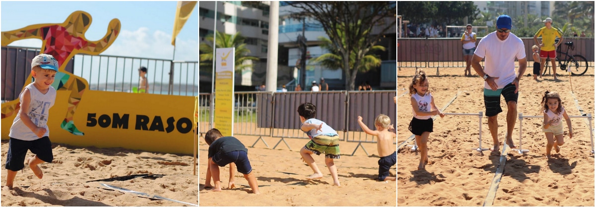 Arena Esportiva vai colocar a criançada pra correr durante o final de semana na Praia de Camburi