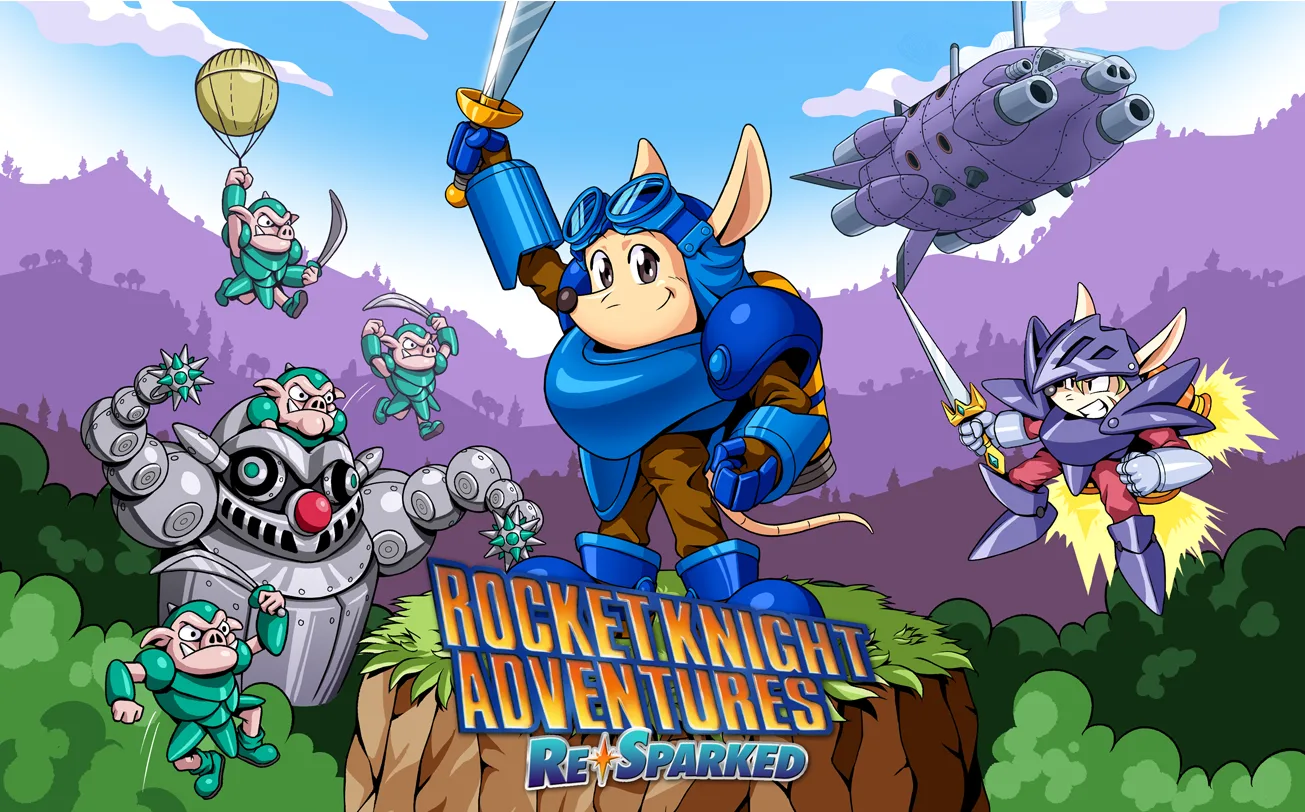 Rocket Knight Adventures: Re-Sparked! reacende a chama dos clássicos!